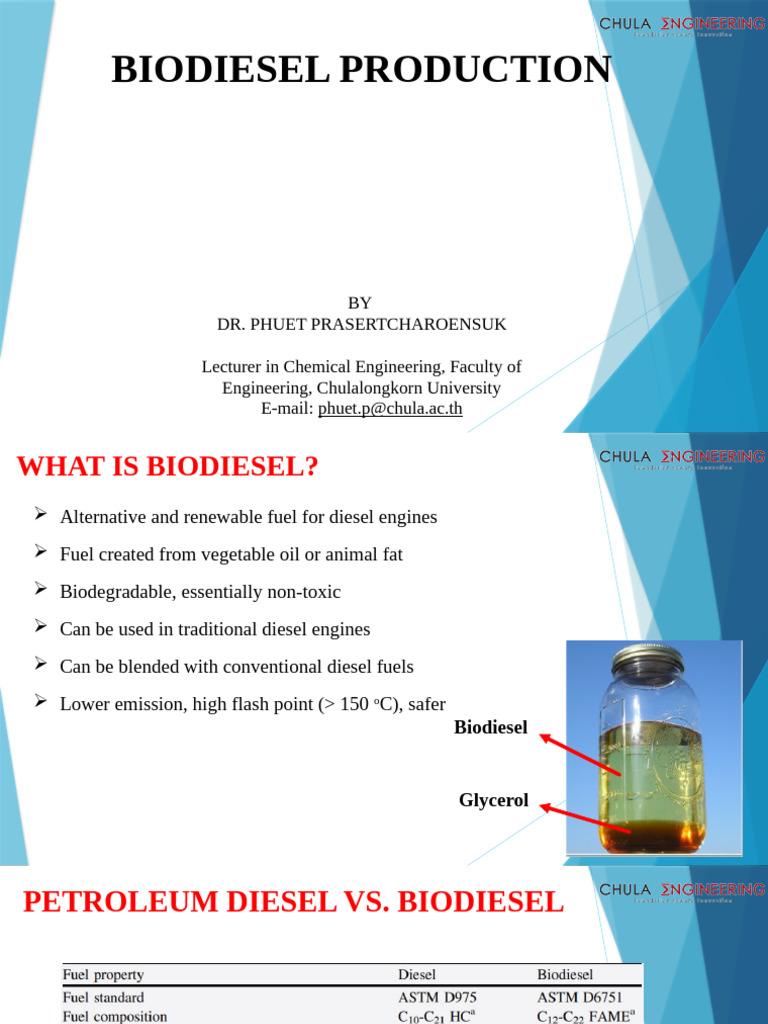 Lecture Biodiesel Production 516078 17427810851794 | PDF | Biodiesel ...