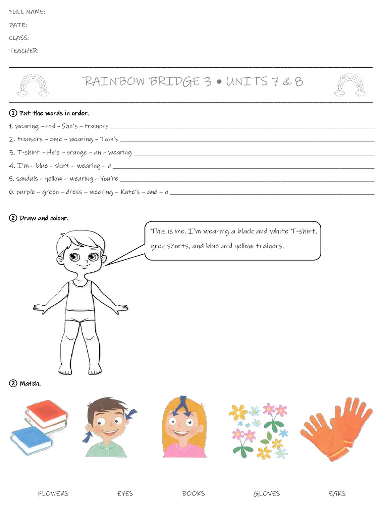 Rainbow Bridge 3 Units 7 & 8 Activities | PDF | Chess | Chess Theory