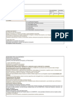 Tabla de Contenidos de Proyectos