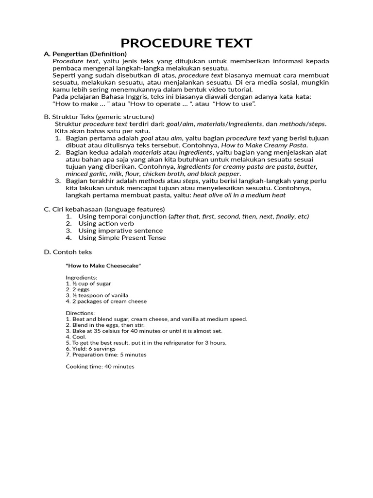 Procedure Text for 9th Grade Students | PDF | Breads | Cooking