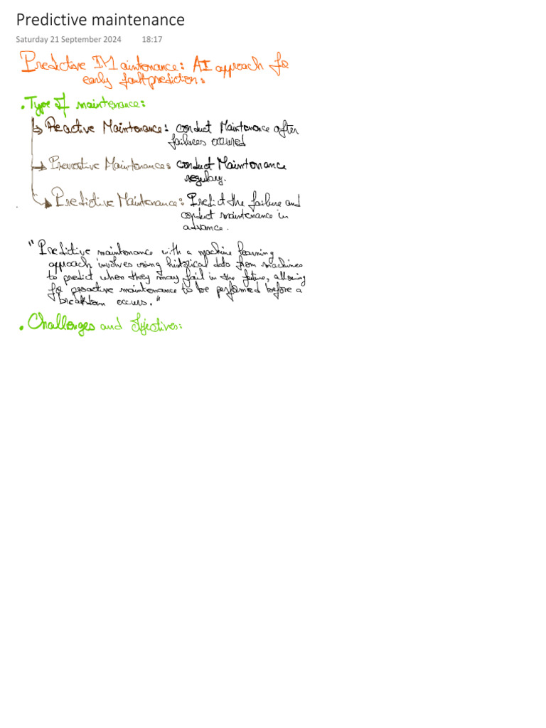 Predictive Maintenance | PDF