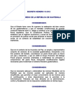 Decreto 10-2012