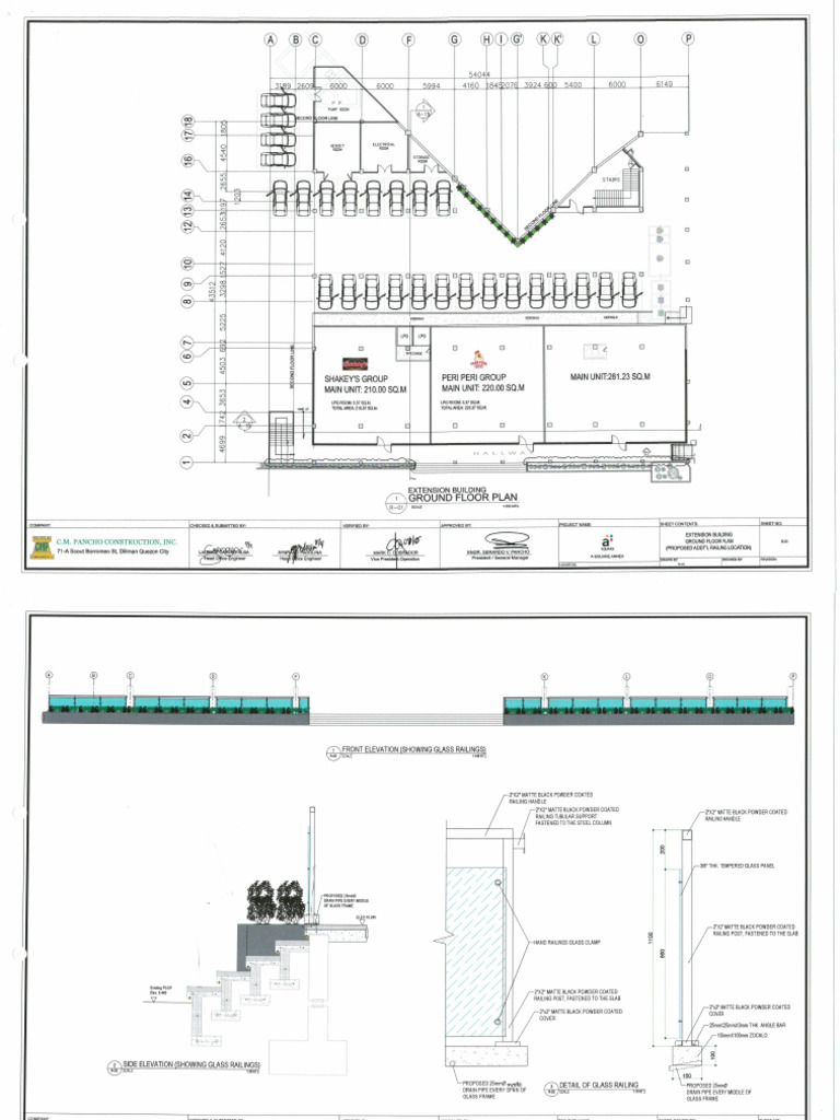 Approved Plan - Proposed Additional Glass Railing | PDF