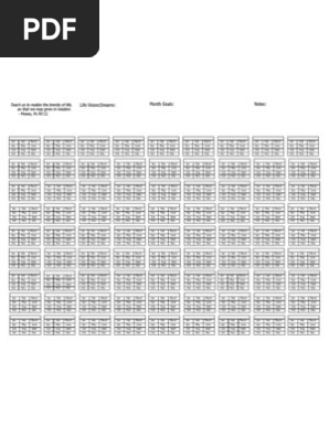 Life Months Blank