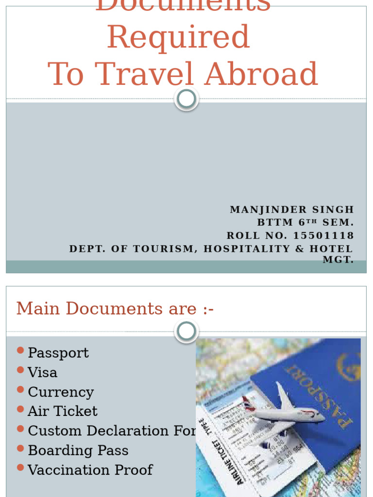 Air Travel Documents | PDF
