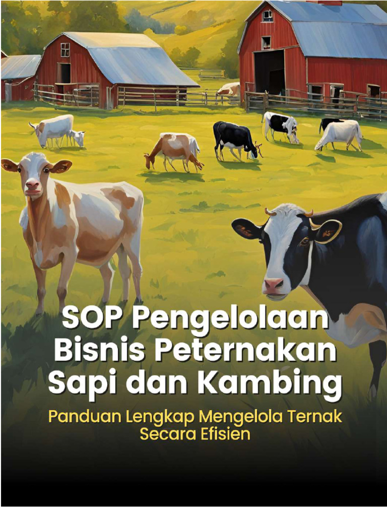 SOP Bisnis Peternakan Sapi dan Kambing | PDF