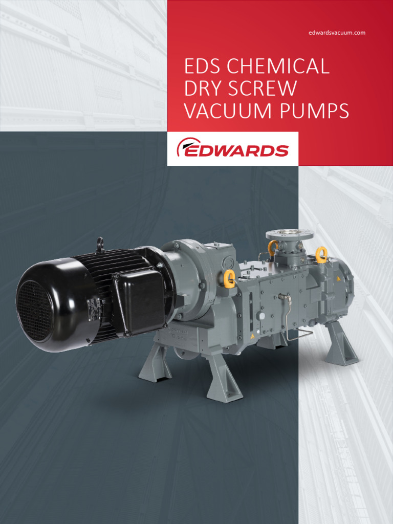 EDS Chemical Dry Screw Vacuum Pumps | PDF | Pump | Vacuum