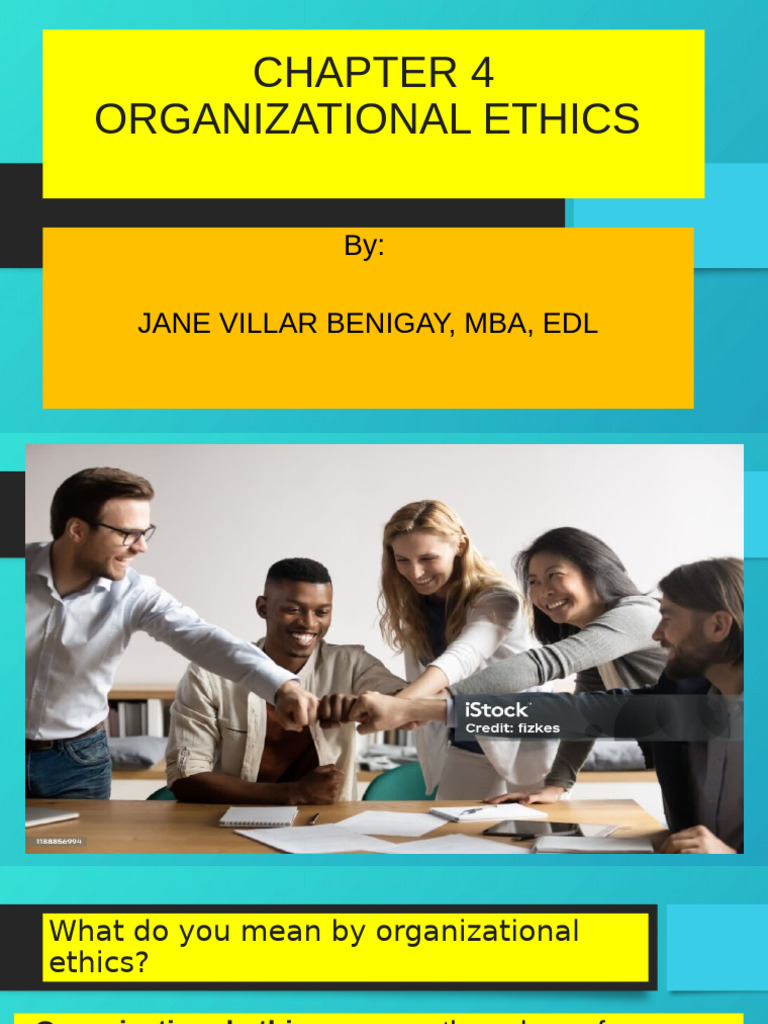 Importance of Organizational Ethics | PDF | Integrity | Corporate ...