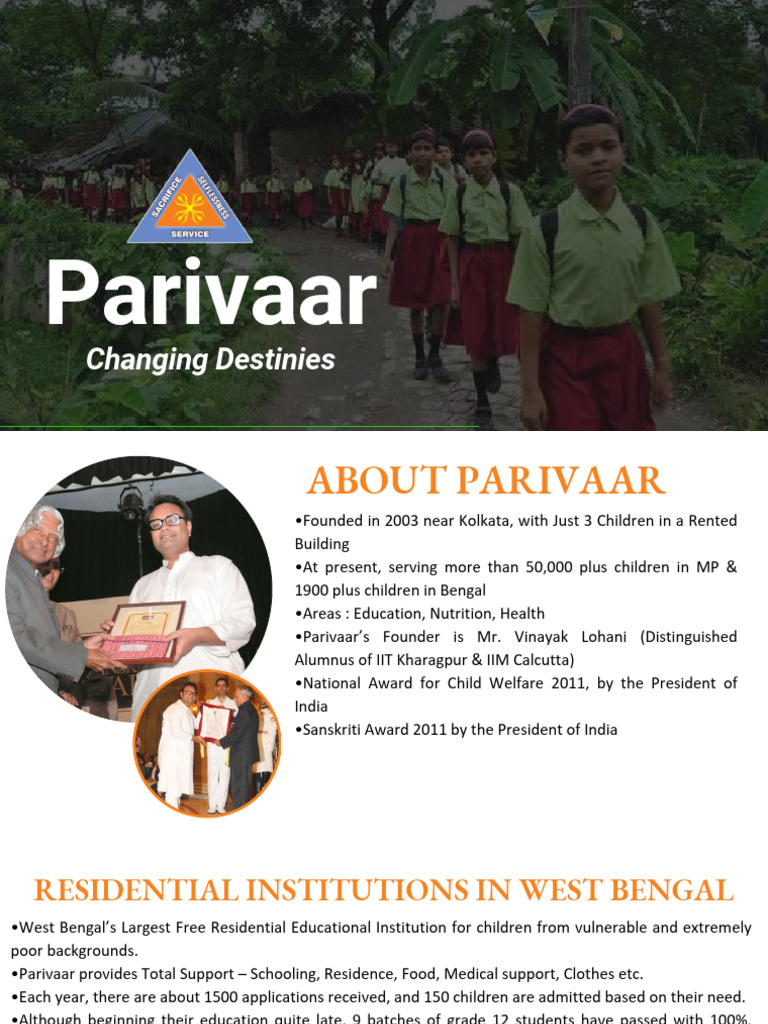 Parivaar: Transforming Lives Through Education | PDF