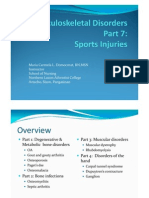 Musculoskeletal Disorders Part 7 Sports Injuries