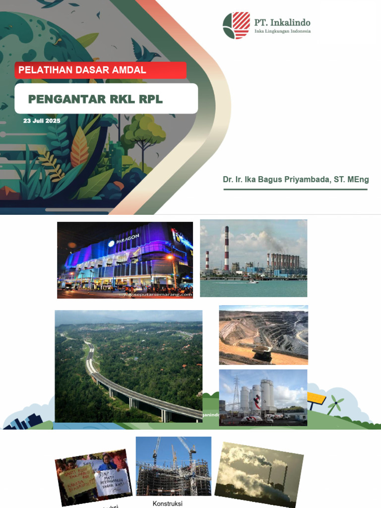 RKL RPL: Pengelolaan dan Pemantauan Lingkungan | PDF