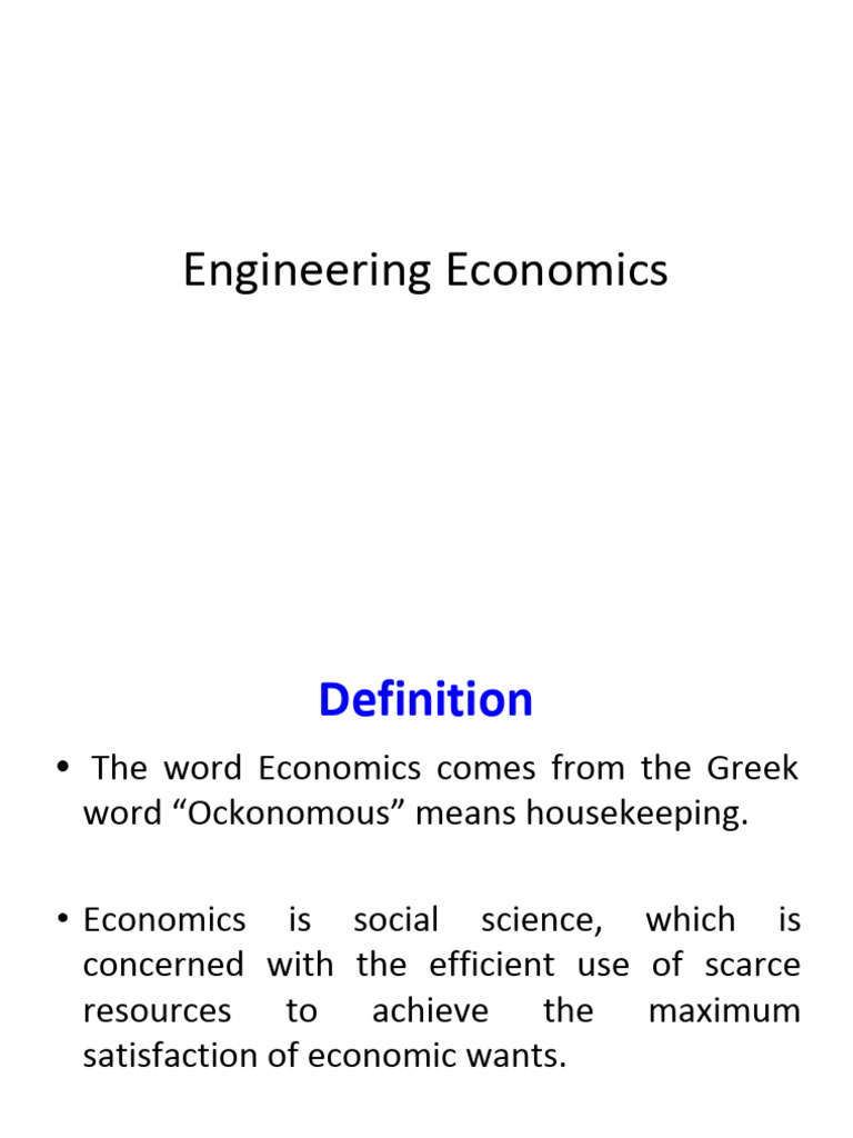 Understanding Engineering Economics | PDF | Economics | Microeconomics