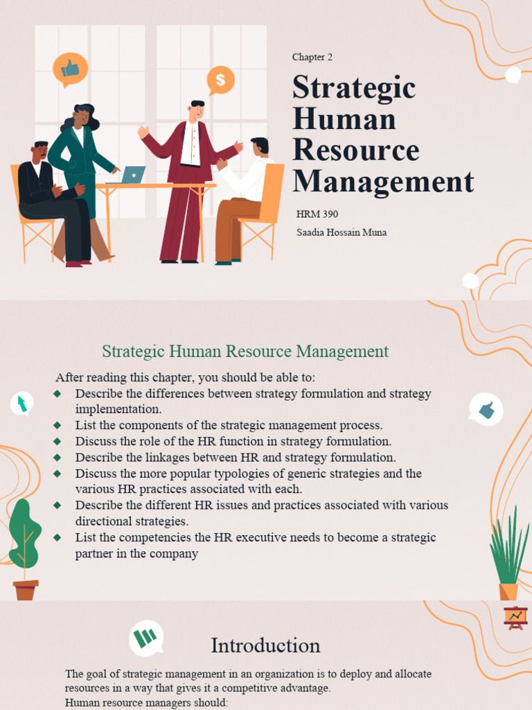 Strategic HR Management Overview | PDF | Strategic Management | Human ...