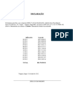 Faturamento empresa DERLY LUCAN MARIANO 2011-2012