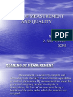 Tests of Measurement and Quality: Neena.K.M. Dcms