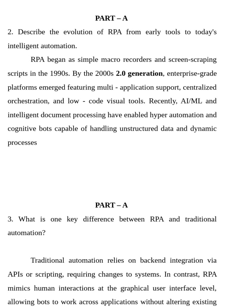 Evolution of RPA: From Basics to AI | PDF | Automation | Computer ...