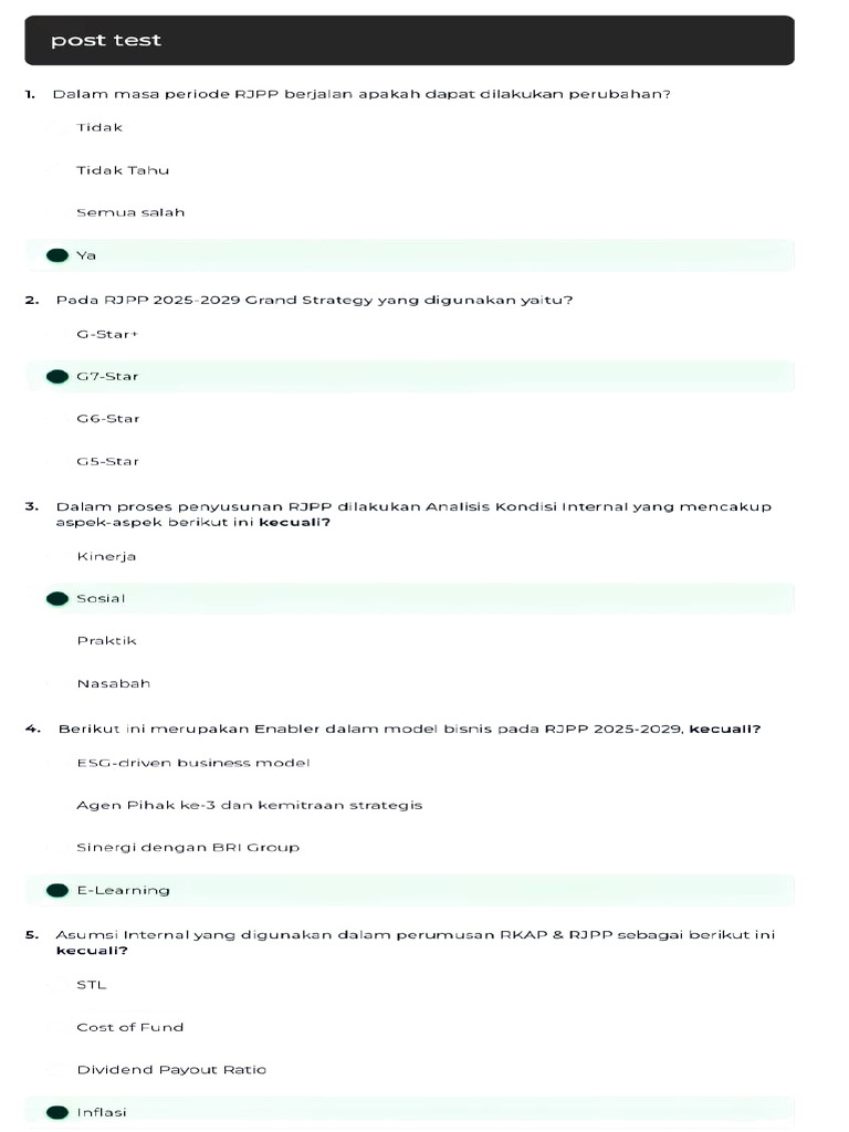 Evaluasi RJPP Pegadaian 2025-2029 | PDF