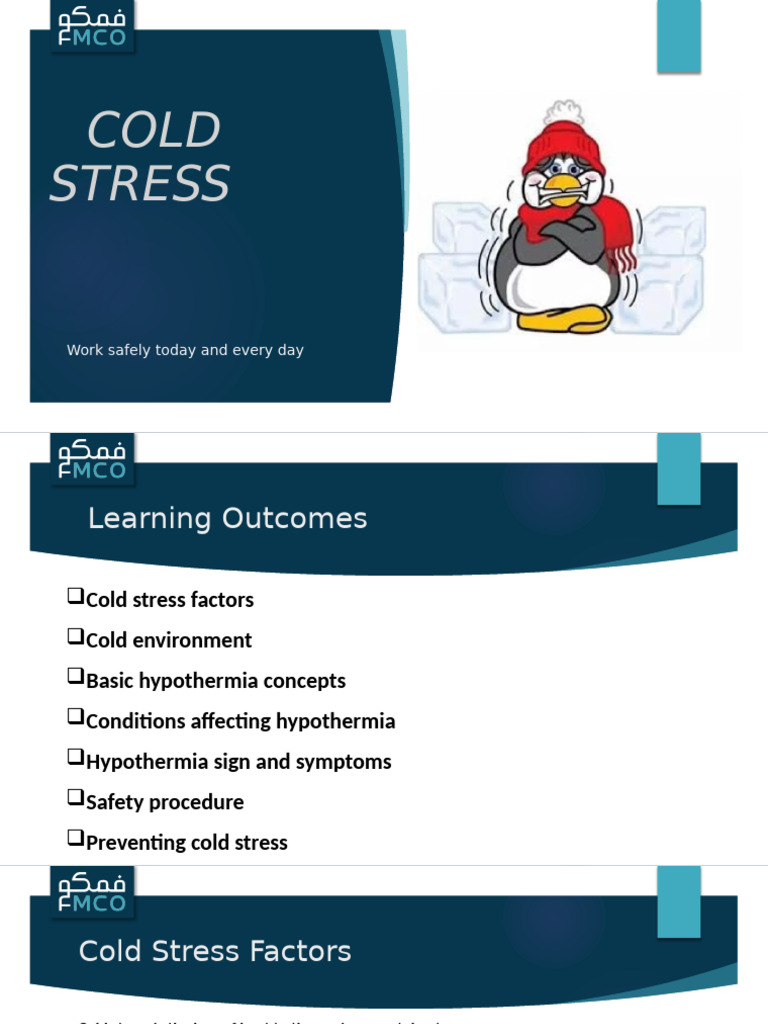 Cold Stress Awareness and Prevention | PDF | Hypothermia | Thermoregulation