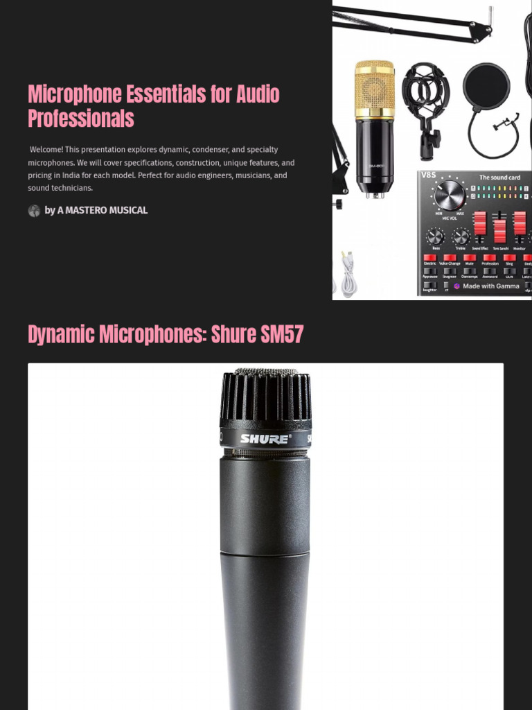 Microphone Essentials For Audio Professionals | PDF