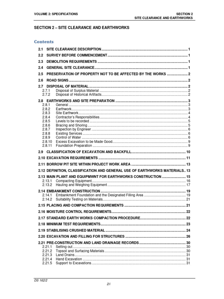 Site Clearance and Earthworks Guide | PDF | Road | Rock (Geology)