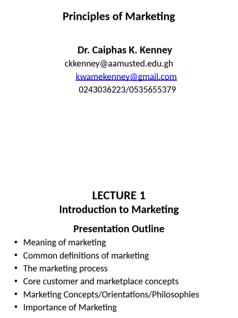 Principles - of - Marketing LECTURE SLIDES-4 | PDF | Marketing | Market ...