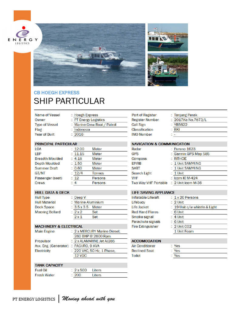 CB Hoegh Express Ship Details | PDF