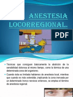 Anestesia LOCORREGIONAL CIRUG