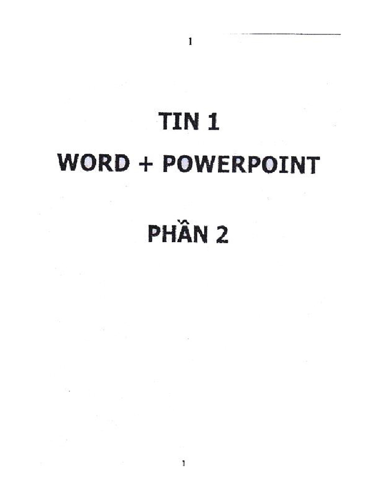 Tin 1 New P2 3 | PDF