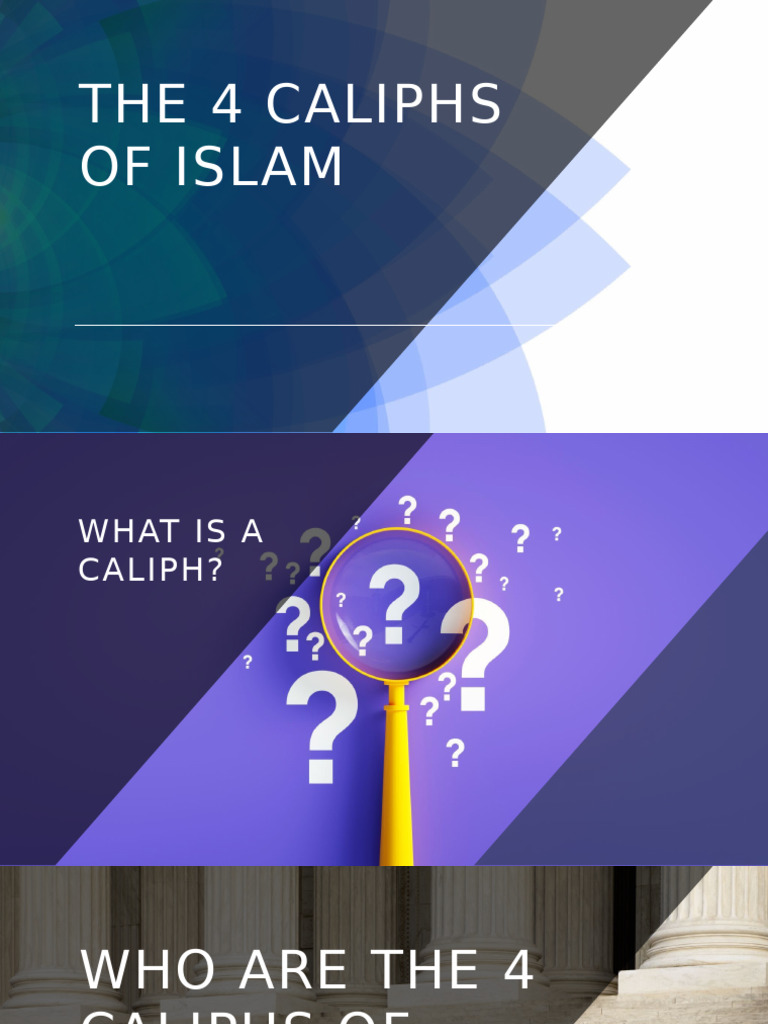Four Caliphs of Islam Explained | PDF