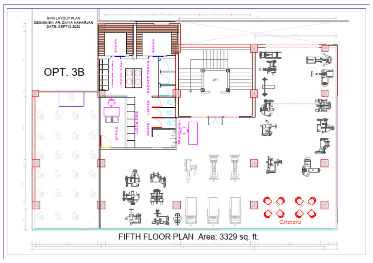Gym Floor Plan with Dimensions | PDF | Bathing | Hygiene