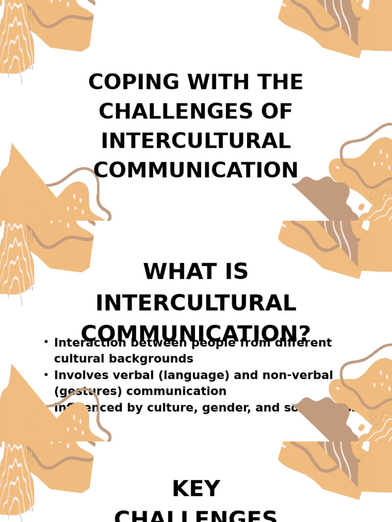 Coping With The Challenges of Intercultural Communication 20250508 ...