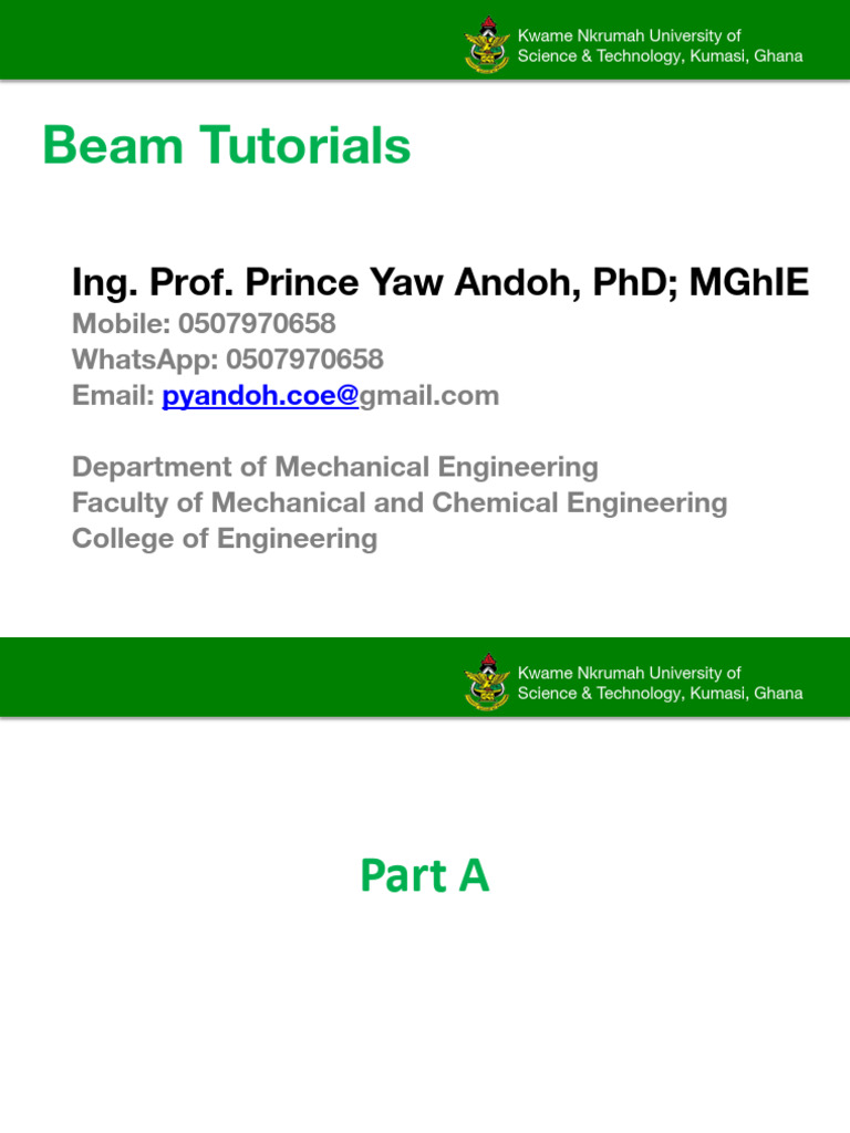 Beam Tutorials - PPTX FINITE ELEMENT | PDF | Beam (Structure) | Stress ...