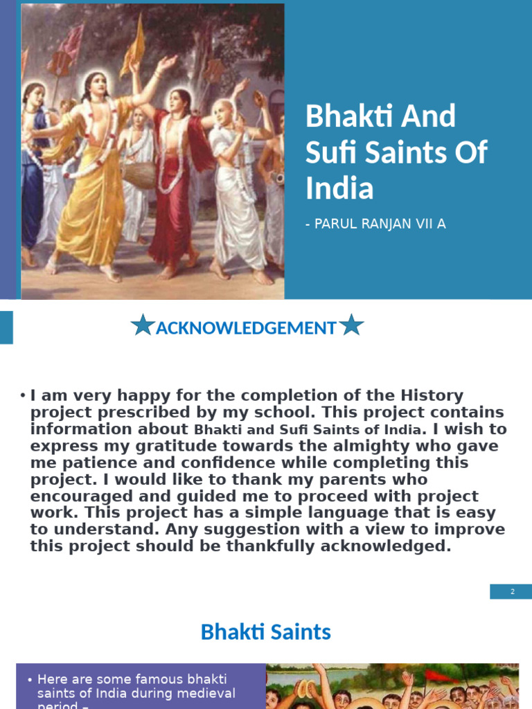Bhakti and Sufi Saints of India | PDF | Bhakti | Bhakti Movement