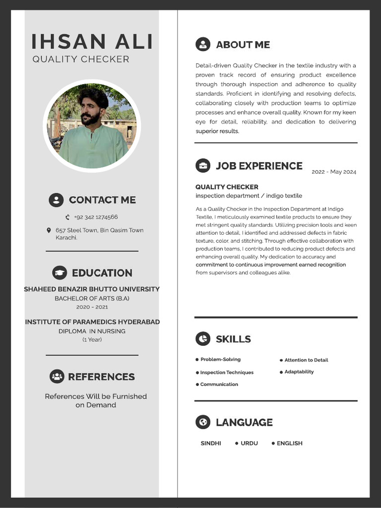 Ihsan Ali CV 1 | PDF