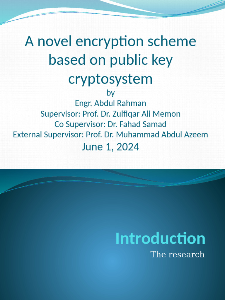 Novel PKI-Based Encryption Scheme | PDF | Encryption | Key (Cryptography)
