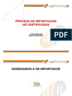 Proceso de Importacion de Certificados 2012