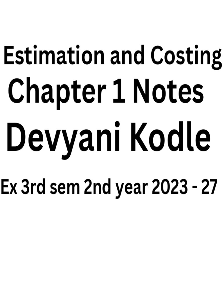 E&C Chapter 1 Notes | PDF
