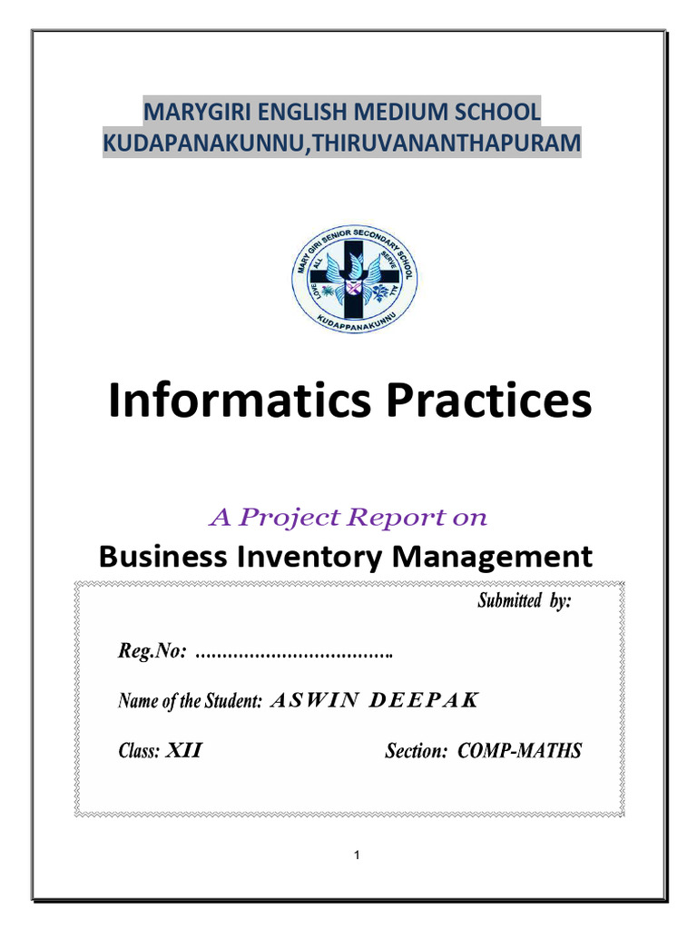 Business Inventory Management Project | PDF | Python (Programming ...