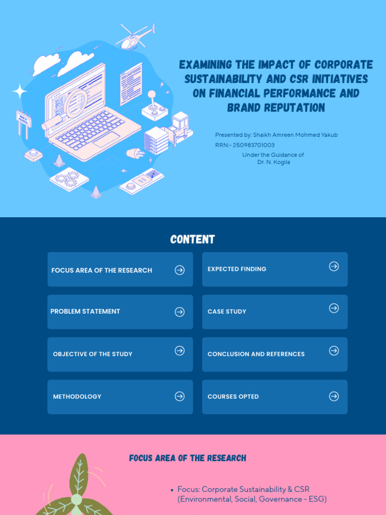 Examining The Impact of Corporate Sustainability and CSR Initiatives On ...