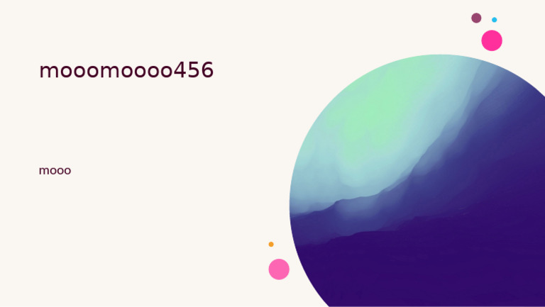 Mooo Moooo 456 | PDF