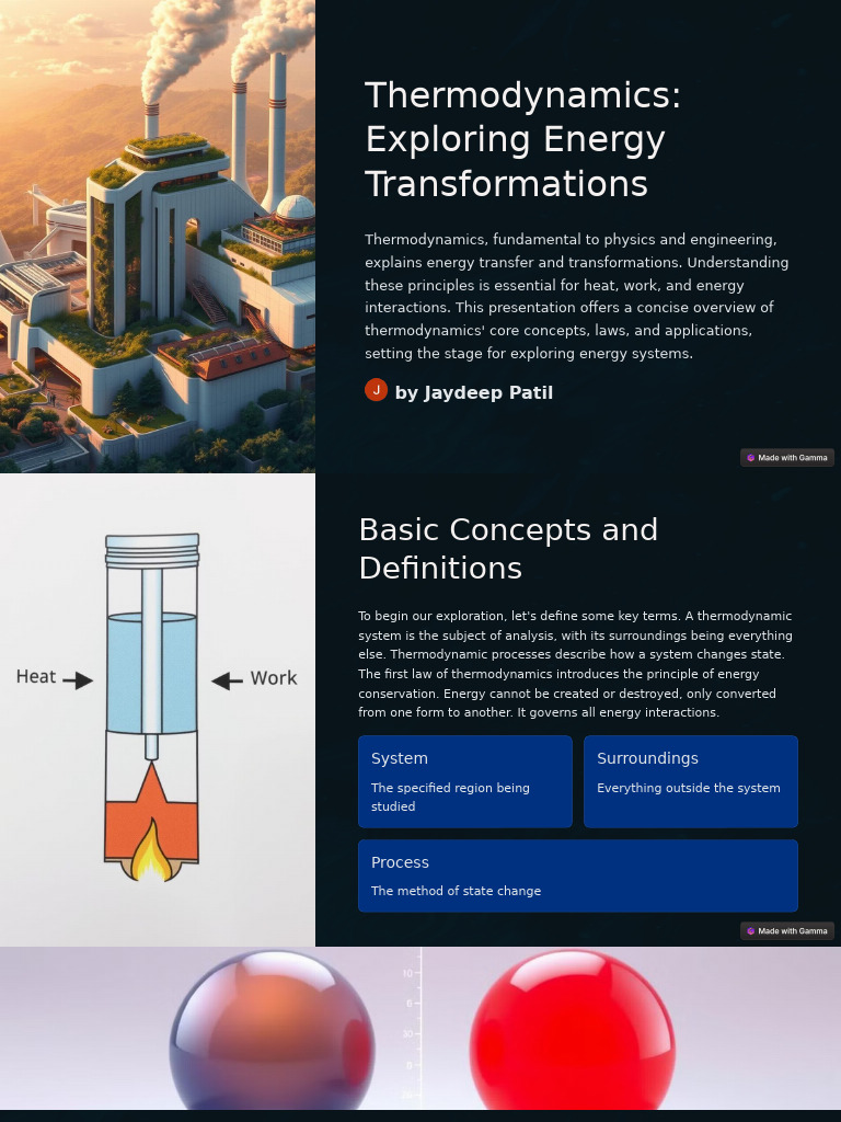 Thermodynamics Exploring Energy Transformations | PDF | Thermodynamics ...