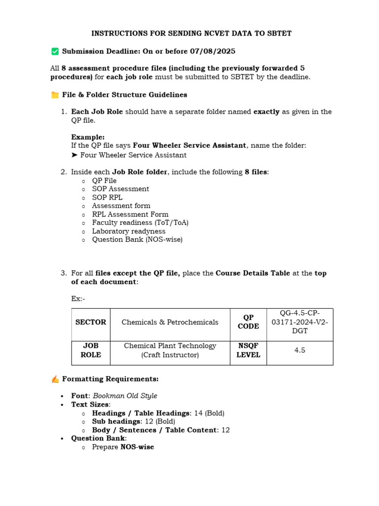 Instructions for Sending Ncvet Data to Sbtet.pdf | PDF | Computer File ...
