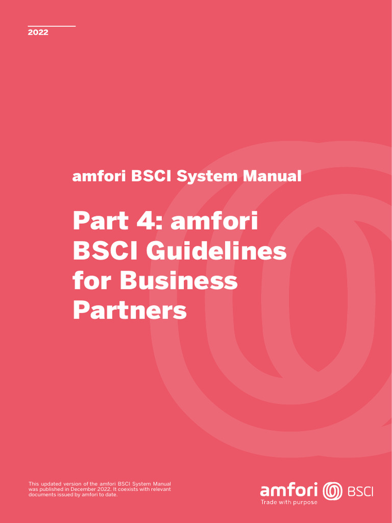 amfori BSCI Guidelines for Partners | PDF | Cost Of Living | Trade Union