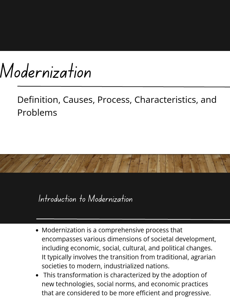 Modernization: Impact on Society | PDF | City | Modernization Theory
