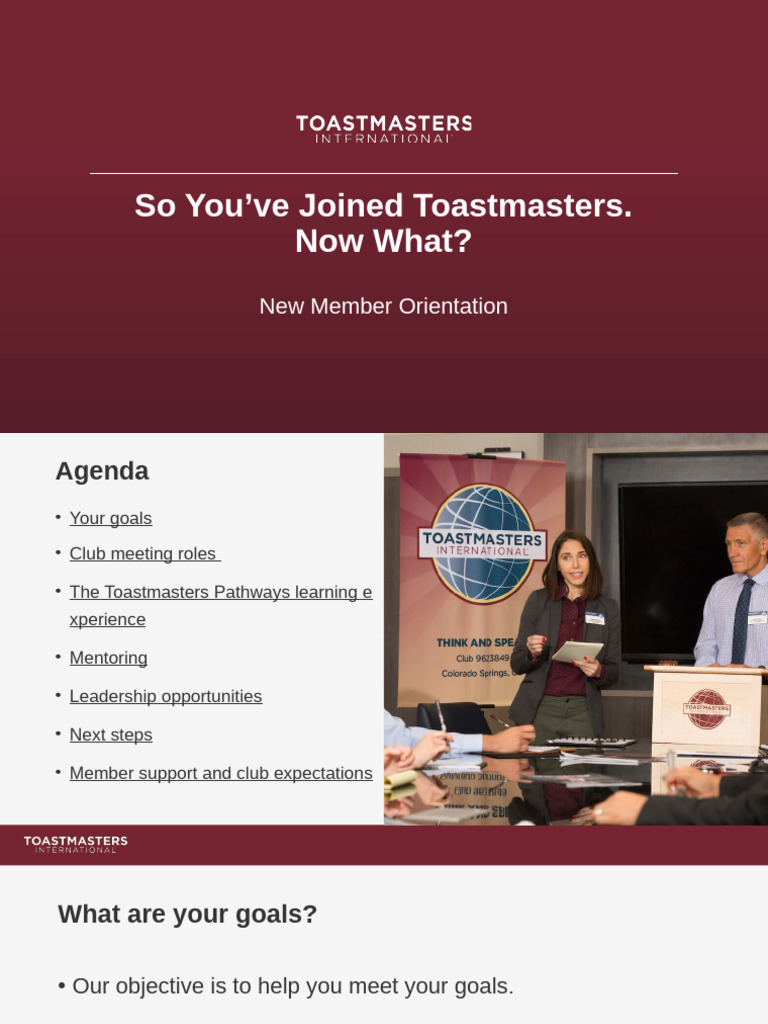 New Member Orientation Program | PDF | Public Speaking | Leadership