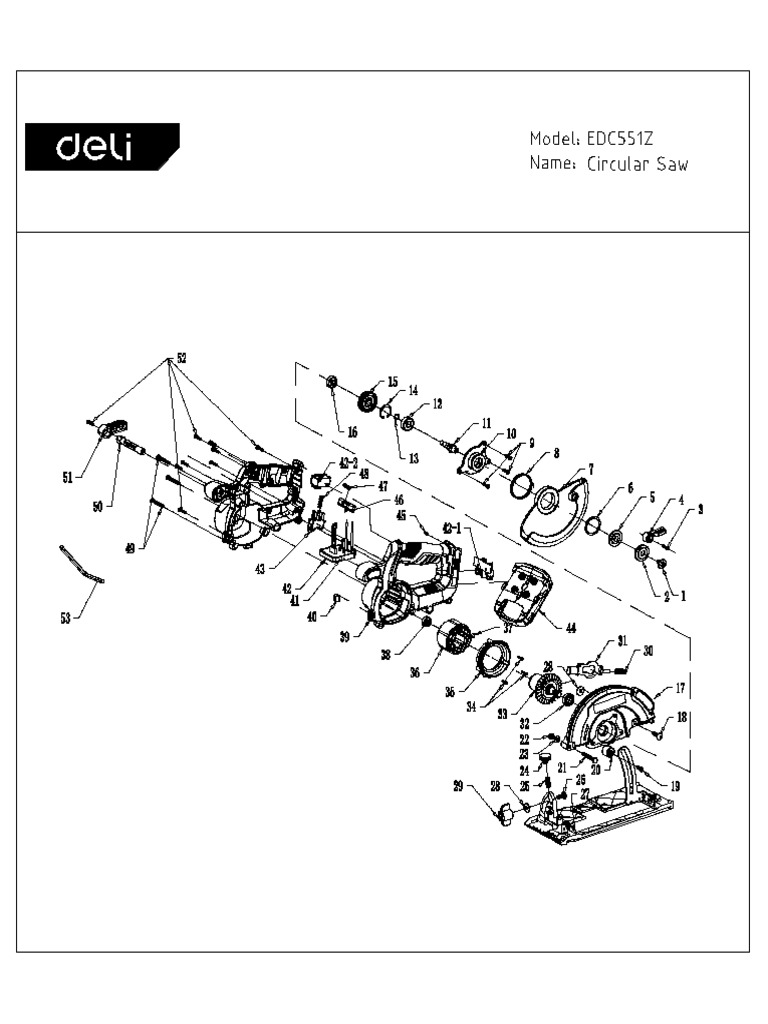 Edc551z Exploded View | PDF