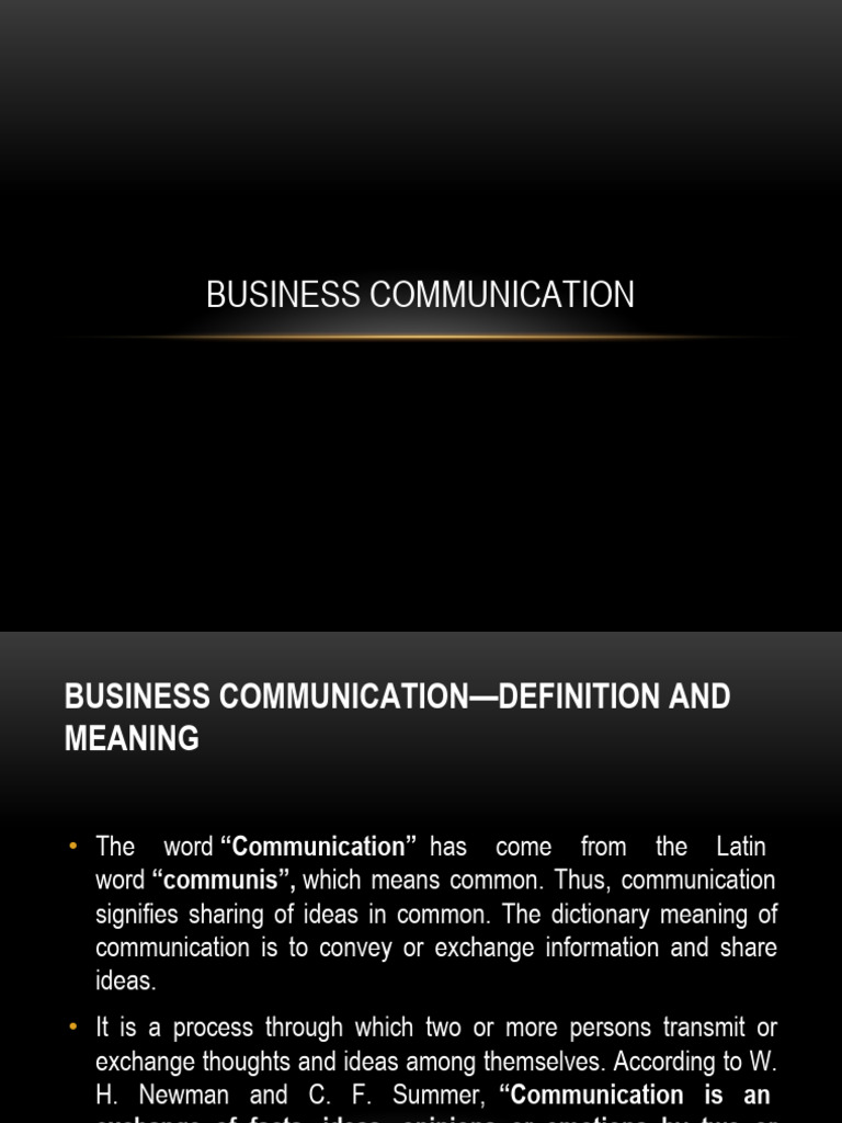 Understanding Business Communication | PDF | Communication | Information