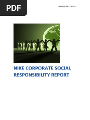 nike corporate social responsibility report