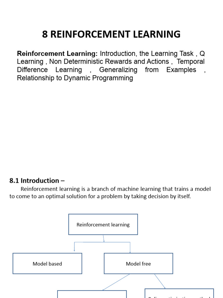 Understanding Reinforcement Learning Concepts | PDF | Applied ...