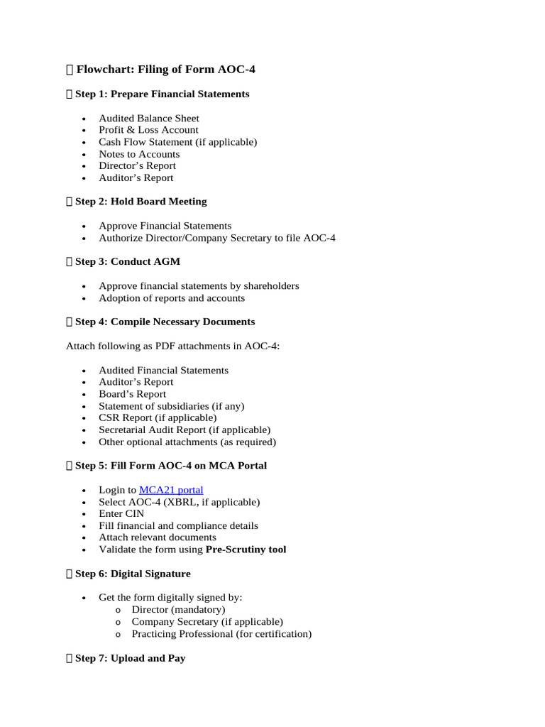 AOC-4 Filing Process Guide | PDF | Auditor's Report | Balance Sheet